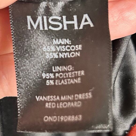 Misha dress size 2 burnout velvet whimsigoth mini puff sleeve dark romantic vamp - Picture 13 of 15